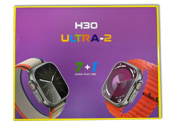 ساعت هوشمند اولترا مدل H30 Ultra2 به همراه 7 بند