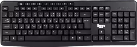 کیبورد و ماوس بی سیم Liggo مدل KW807