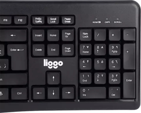 کیبورد و ماوس بی سیم Liggo مدل KW807