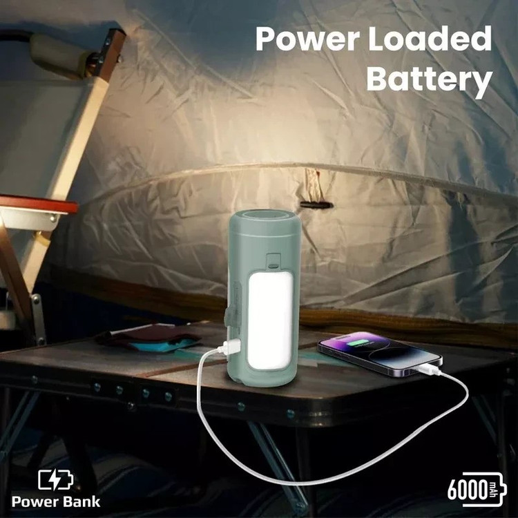 پاوربانک Promate 12W 6000mAh مدل CampMate-4 (چراغ قوه و چراغ اضطراری)
