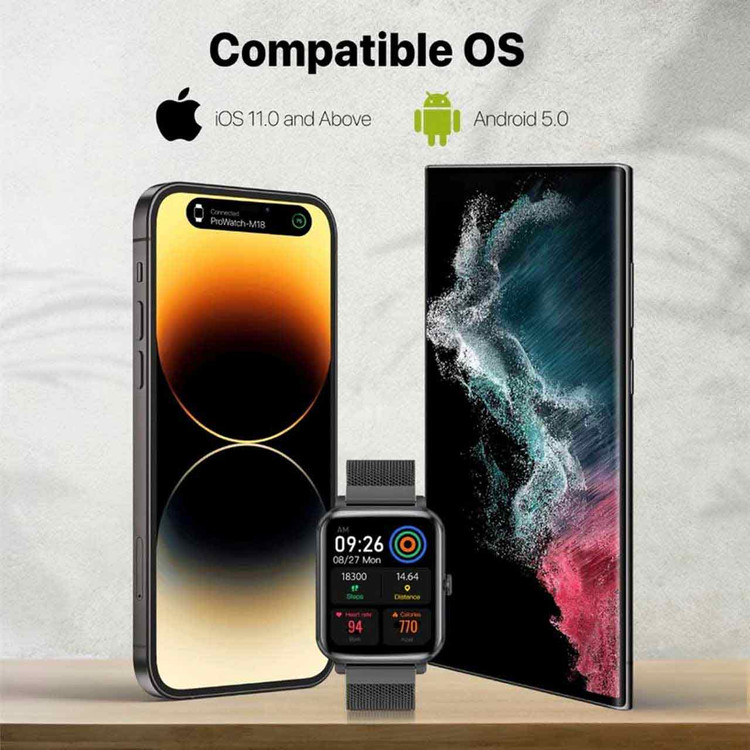 ساعت هوشمند پرومیت مدل PROWATCH-M18