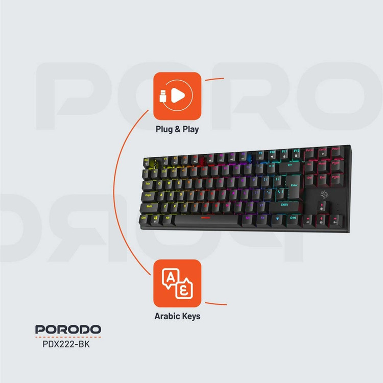 کیبورد گیمینگ پرودو مدل PDX222