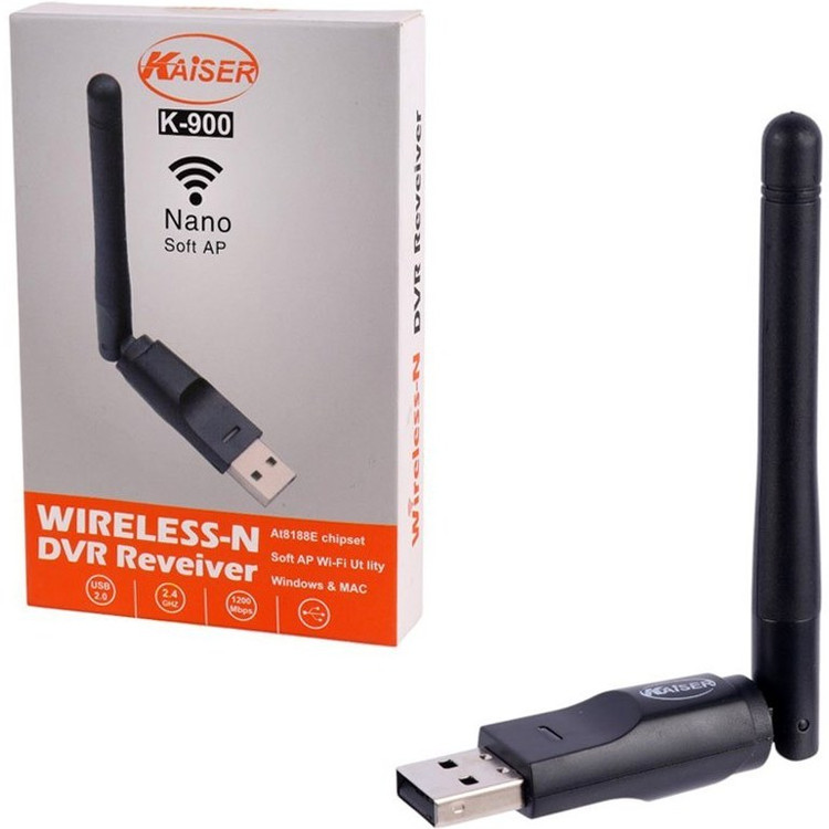 کارت شبکه USB آنتن دار برند KAISER مدل K-900