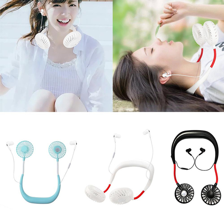 پنکه گردنی شارژی هدفون دار PK-F34