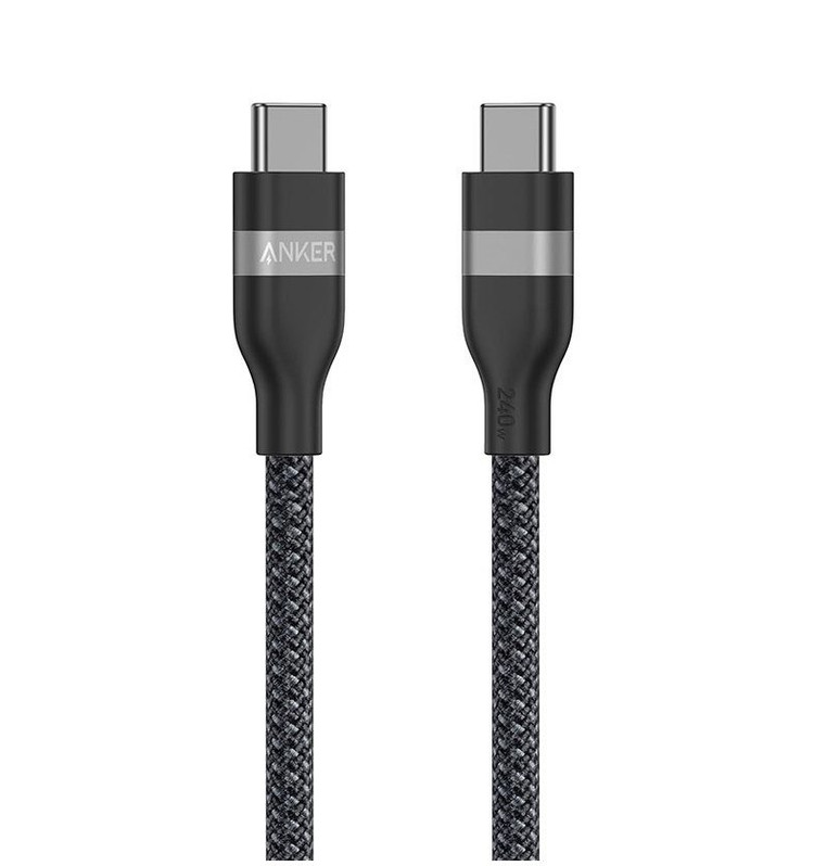 کابل انکر تایپ سی به تایپ سی USB-C Ultra Soft 240W مدل A82E2H11 (پک باز شده )