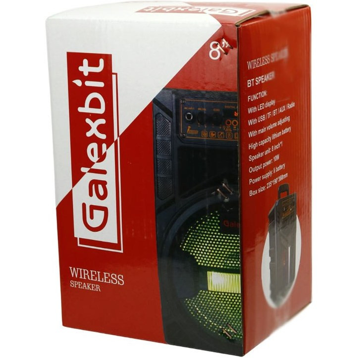 اسپیکر بلوتوثی گلکسبیت 8 اینچ Galexbit مدل GS14