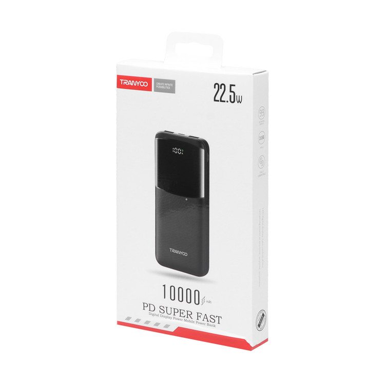 پاوربانک (PD و فست شارژ) Tranyoo 22.5W 10000mAh مدل T-K06