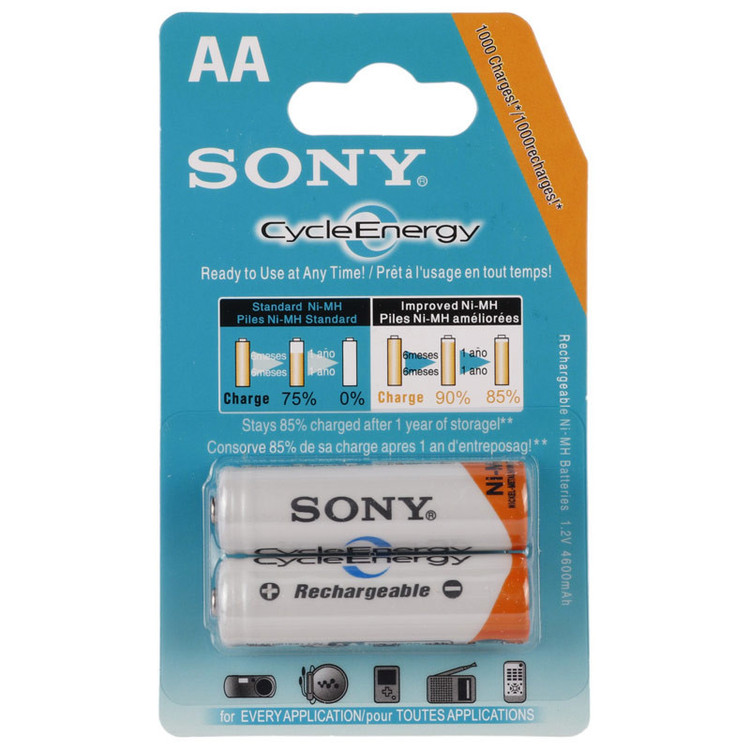 باتری قلمی شارژی Sony Cycle Energy Ni-MH AA 4600mAh