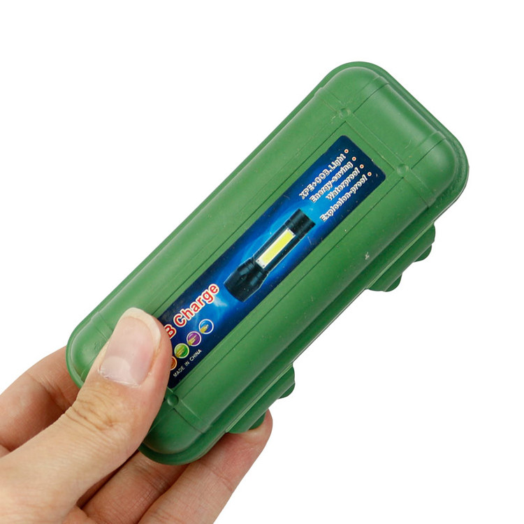 چراغ قوه پلیسی سه کاره Flashlight COB+XPE LED چریکی