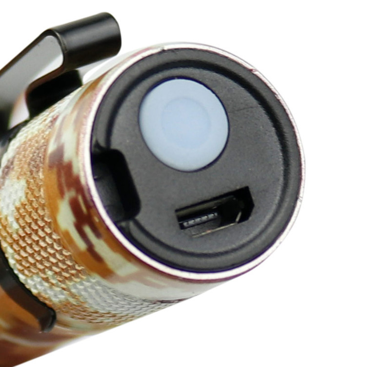 چراغ قوه پلیسی سه کاره Flashlight COB+XPE LED چریکی