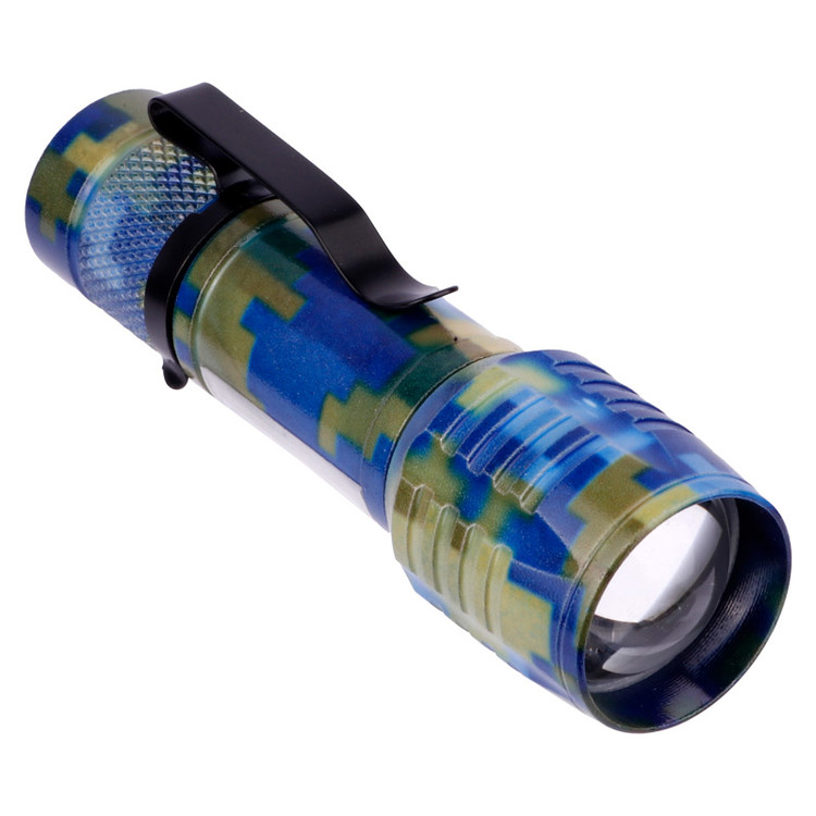 چراغ قوه پلیسی سه کاره Flashlight COB+XPE LED چریکی