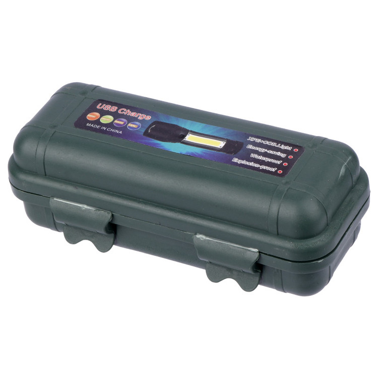چراغ قوه پلیسی سه کاره Flashlight COB+XPE LED چریکی