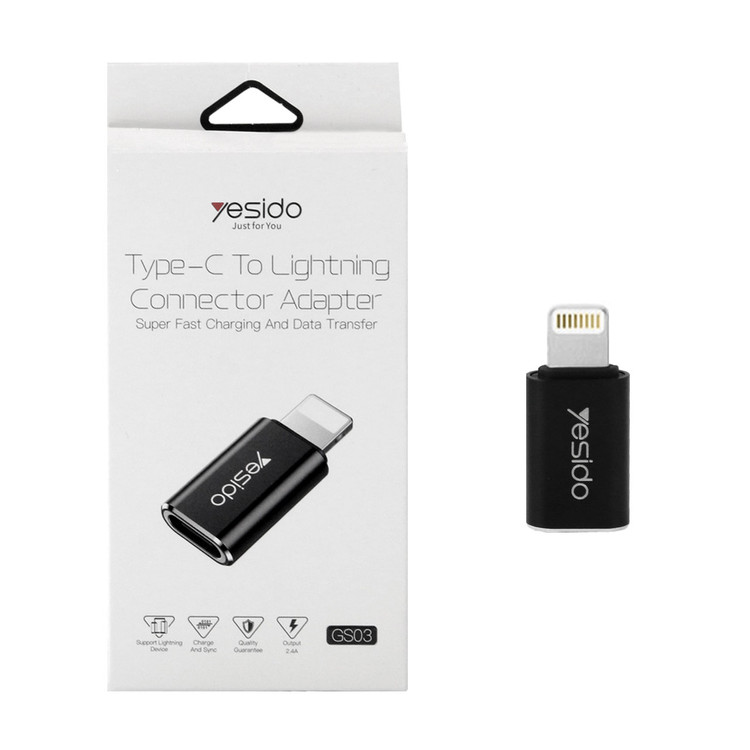 تبدیل yesido Type-C TO Lightening مدل GS03
