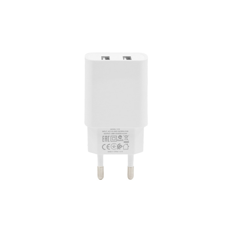 شارژر دیواری 12W فست دو پورت TRANYOO مدل V16 به همراه کابل شارژ Type-C