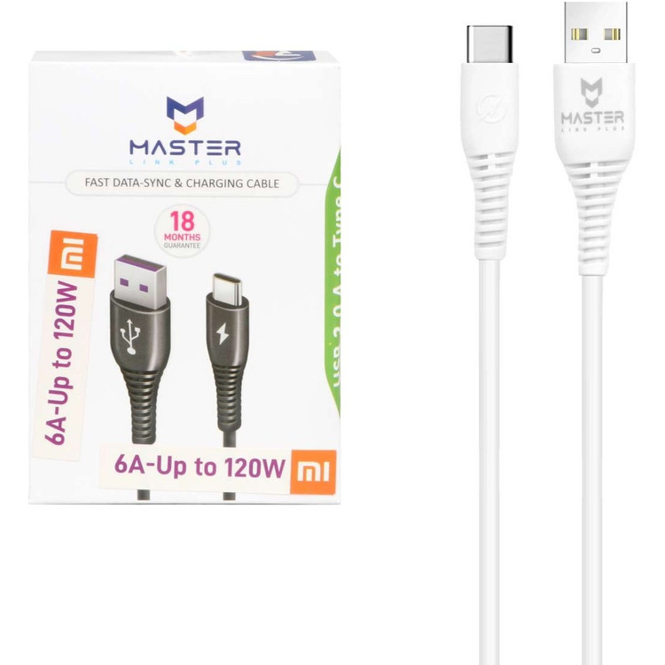 کابل شارژ توربو فست MASTER Type-C مدل ETM 003 120W (مخصوص Xiaomi)