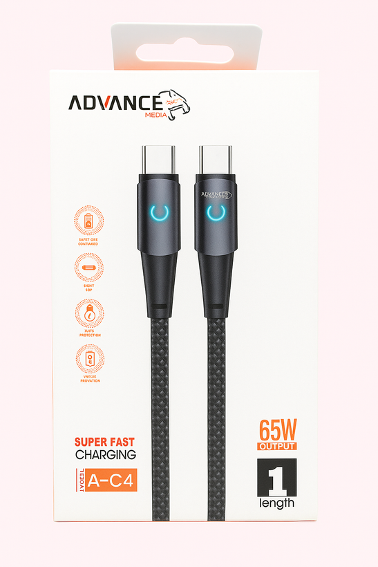 کابل دوطرف تایپ سی Advanced مدل A-C4