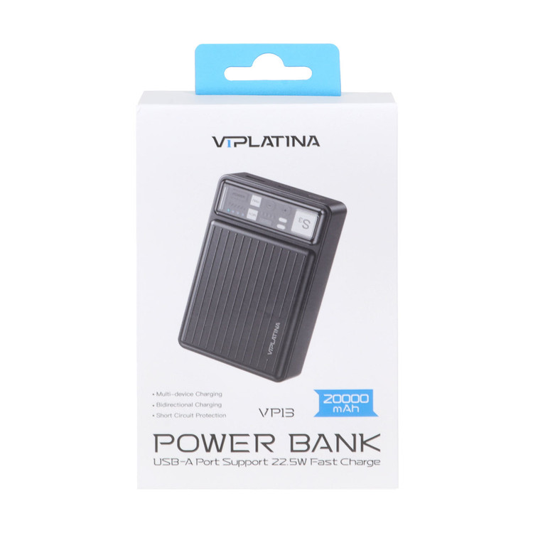 پاوربانک فست شارژ VIPLATINA 20000mAh مدل VP13 22.5W