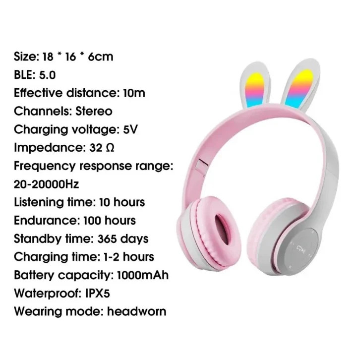 هدفون بلوتوثی عروسکی مدل P47R