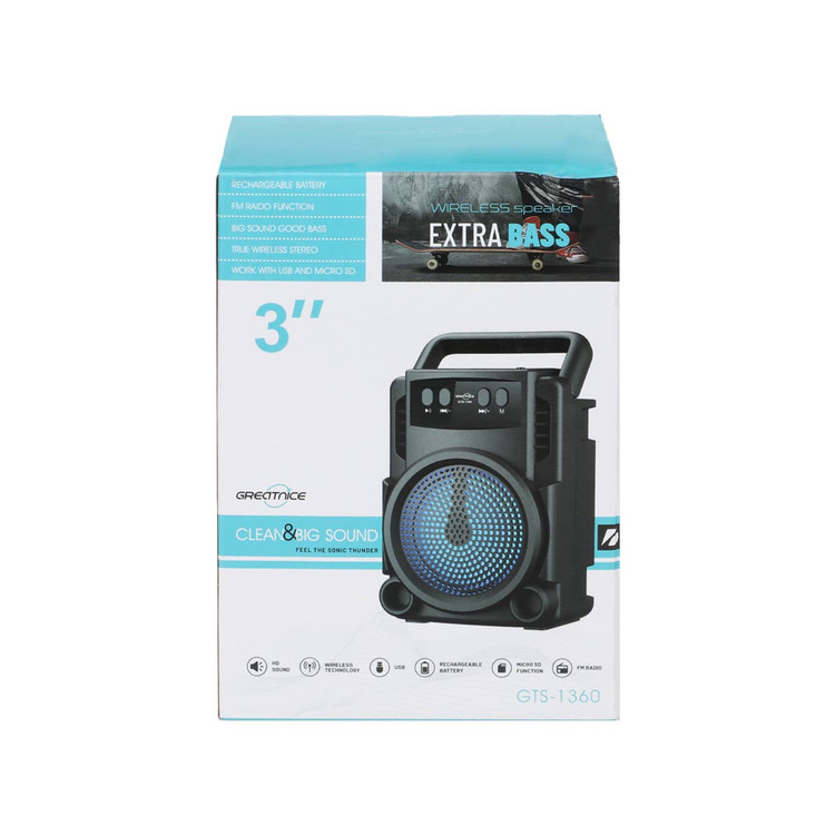 اسپیکر بی سیم EXTRA BASS GTS-1360 درجه یک