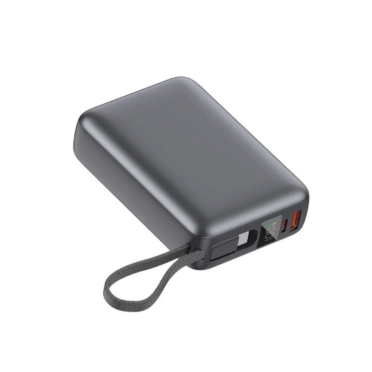 پاوربانک PD و فست شارژ QCY 20000mAh مدل PB20A 45W - خاکستری (گارانتی 18 ماهه)