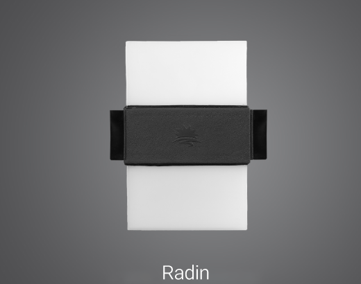 چراغ رادين ۱۲ وات مشکی پارس شعاع توس