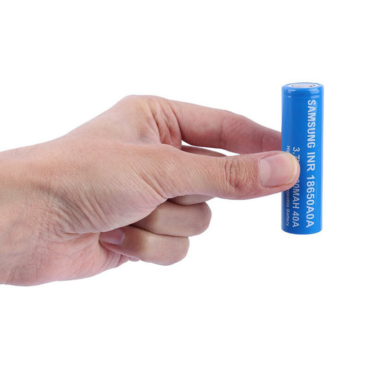 باتری لیتیومی شارژی Samsung 18650 3000mAh (سرتخت ) بسته 2 عددی