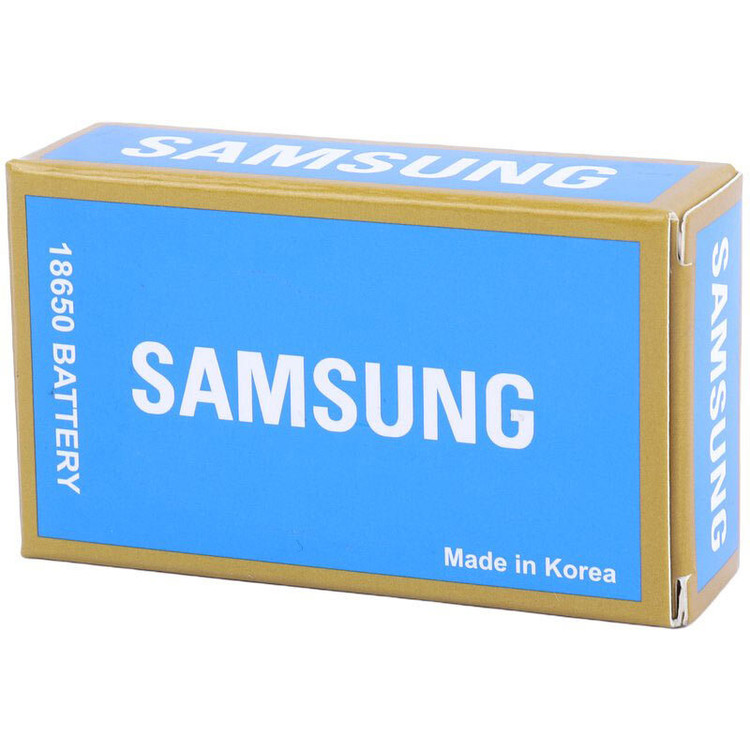 باتری لیتیومی شارژی Samsung 18650 3000mAh (سرتخت ) بسته 2 عددی