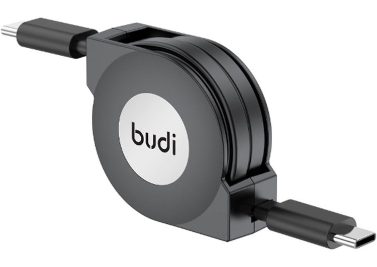 کابل شارژ جمع شونده Type-C به Type-C بودی مدل Budi DC233TT10B توان 65 وات