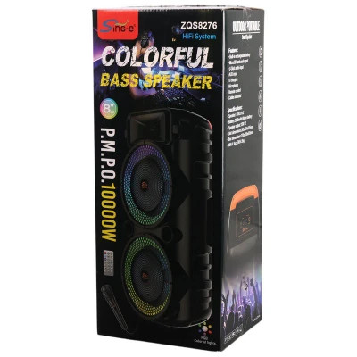 اسپیکر بوم باکس چمدانی Sing-E ZQS8276 + میکروفون و ریموت