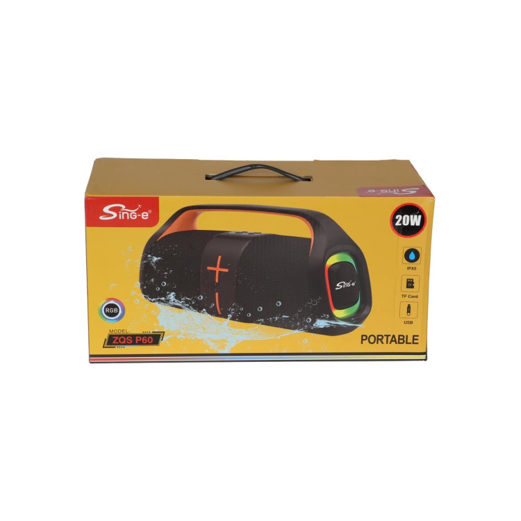 اسپیکر بی سیم Sing-e ضد آب مدل ZQS P60 (اصلی با کیفیت)
