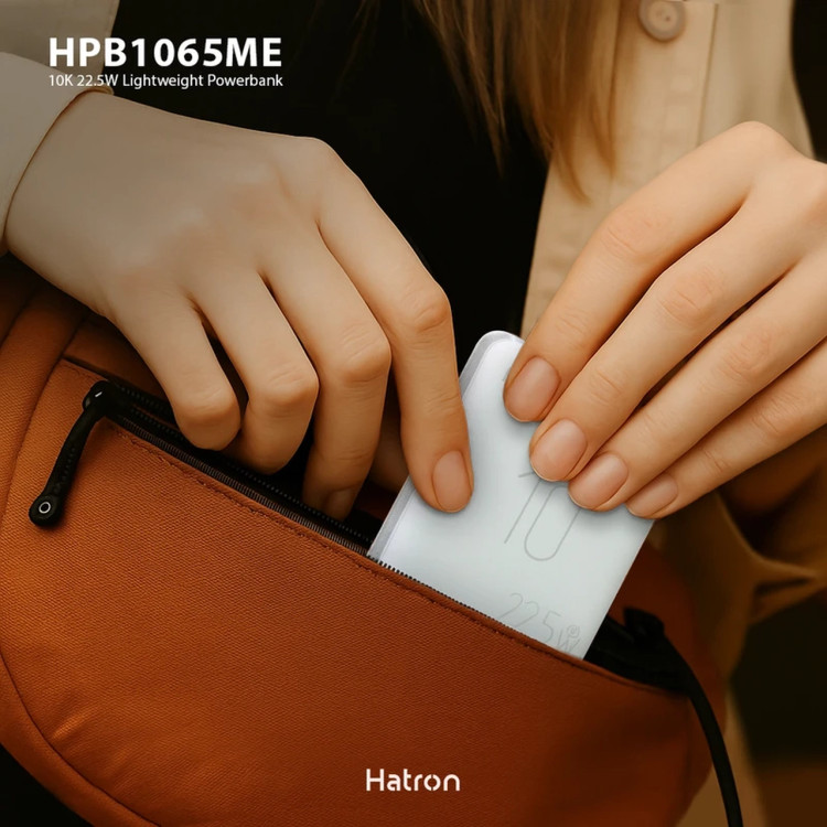 پاوربانک Hatron 22.5W 10000mAh مدل HPB1065ME (گارانتی یک ساله هترون)