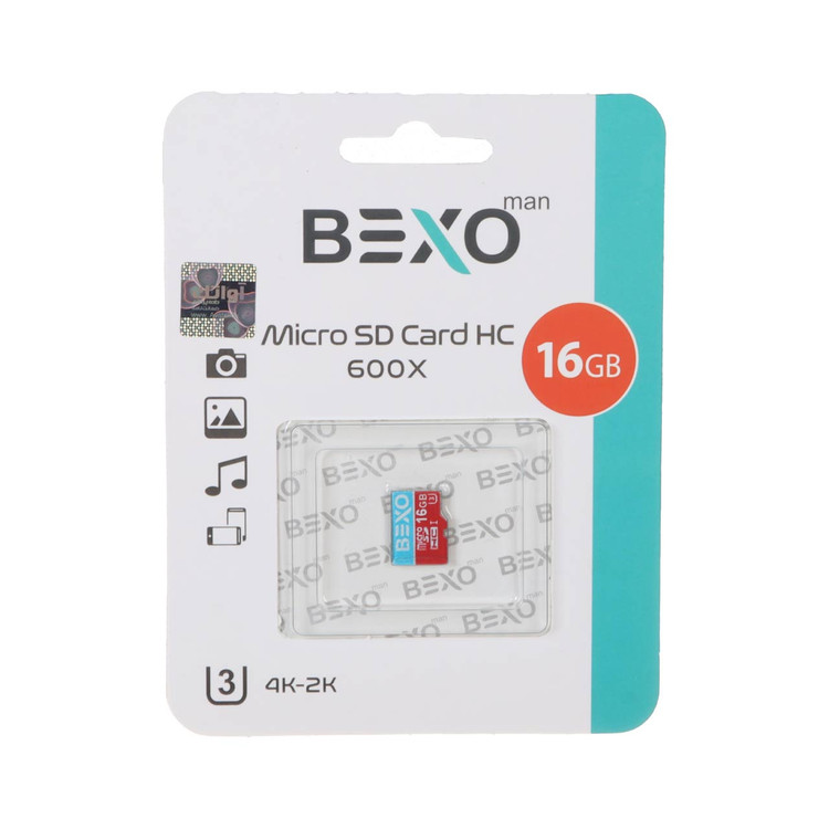 رم میکرو BEXO Extra 600X microSDHC UHS-II U3 Class10-90MB/s-16GB (گارانتی داده پردازی آواتک)