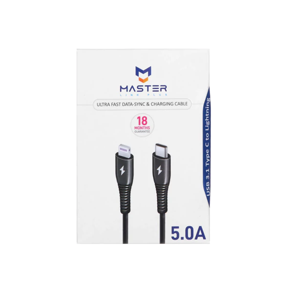 کابل شارژ Type-C به Lightning برند Master مدل ETM 001