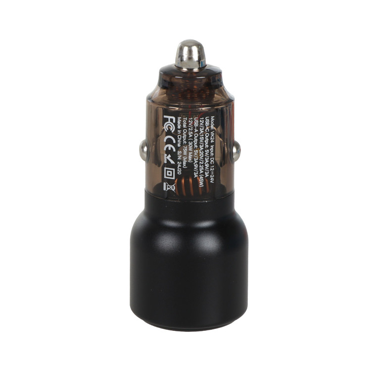 شارژر فندکی فست و PD دو پورت VIPLATINA مدل VK24 75W- اصلی