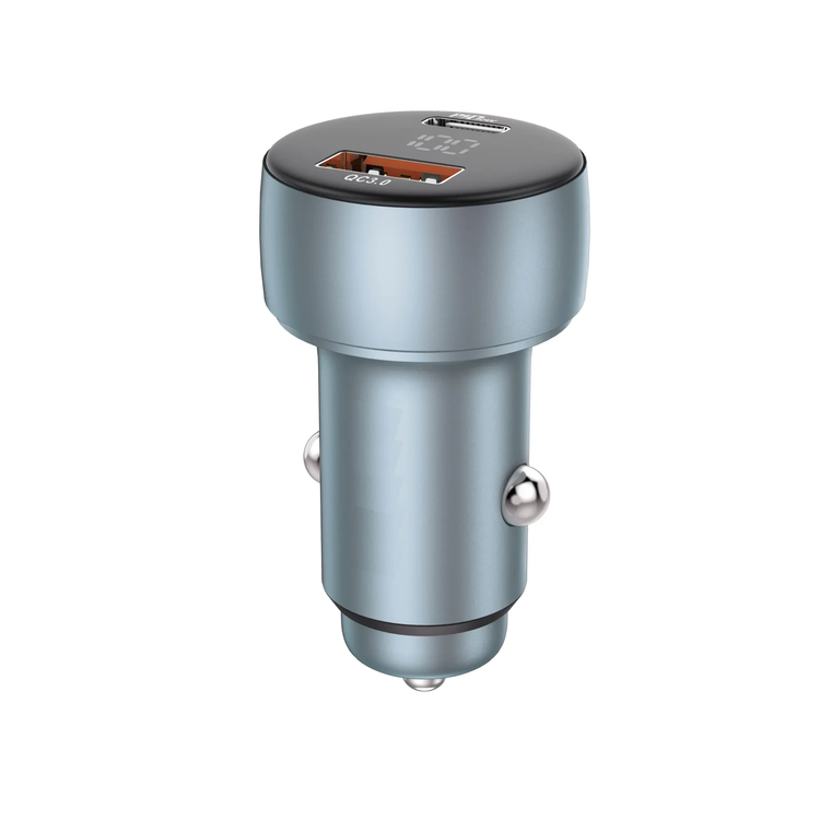 شارژر فندکی 48 وات Maxirox MV18 | تایپ سی PD و QC 3.0 | با نمایشگر دیجیتال