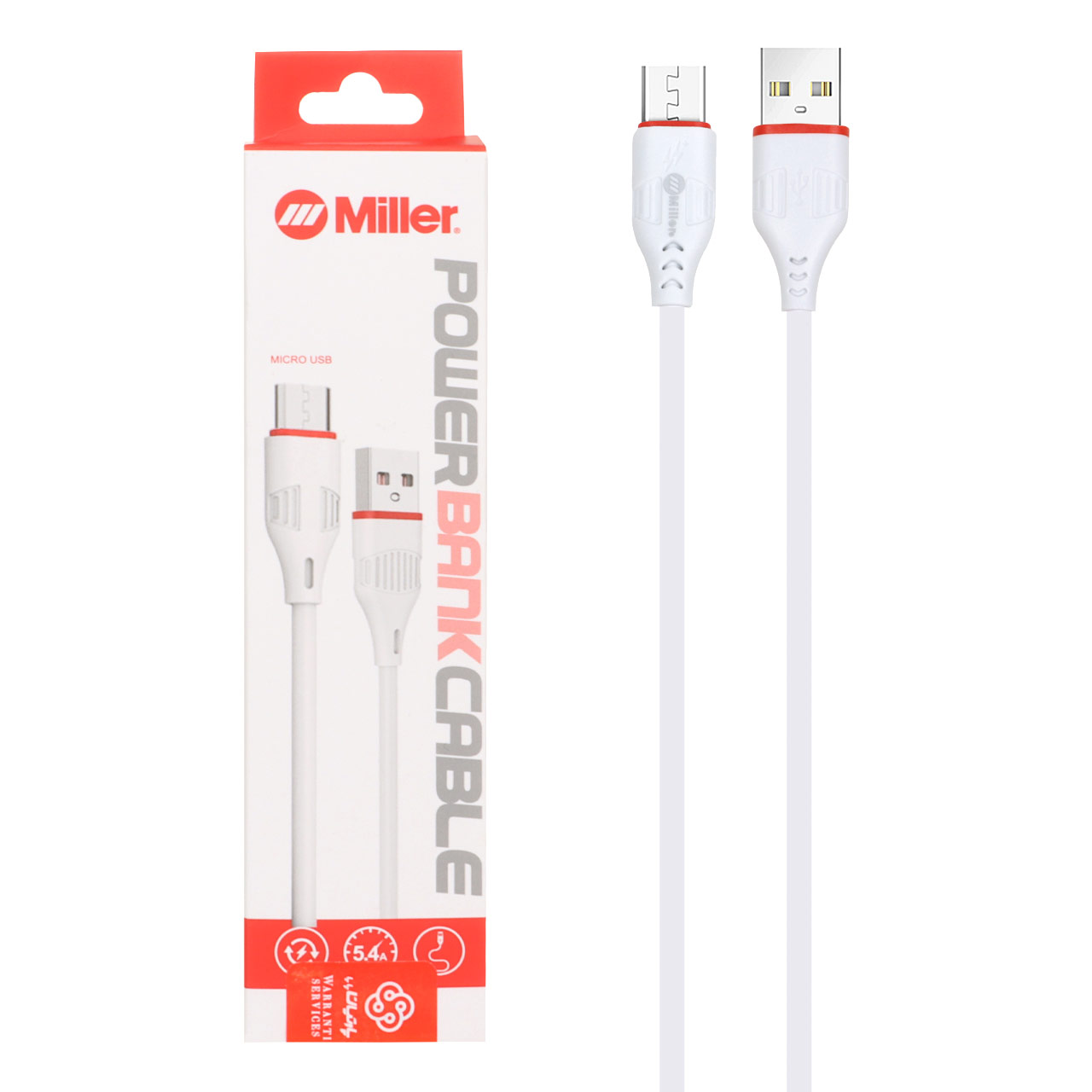 کابل شارژ فست پاوربانک اندروید Miller مدل CA-1442