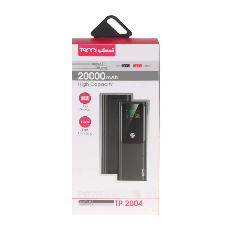 پاوربانک فست شارژ TSCO 100W 20000mAh مدل TP 2004 (تخفیف 15 درصدی خرید نقدی)