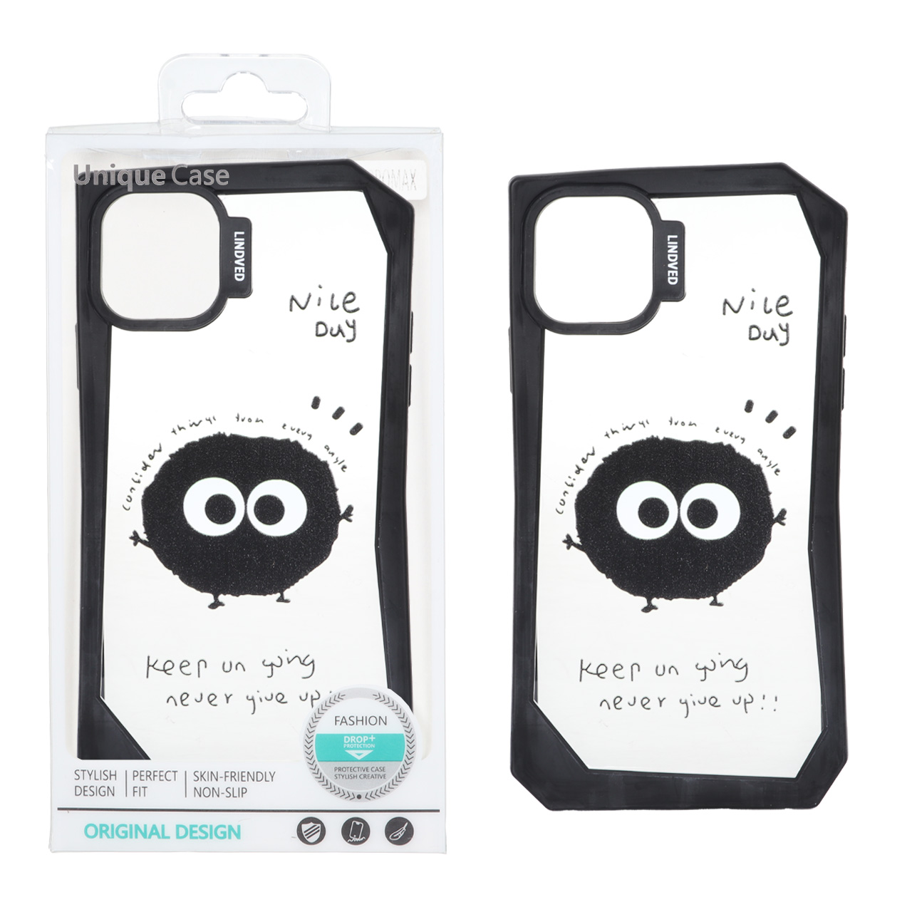 قاب Lindved شفاف طرح دار Apple iPhone 13 / iPhone 14
