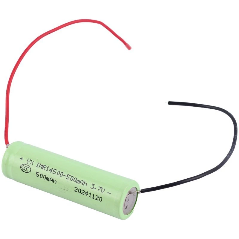 باتری لیتیوم استوانه ای سیم دار Hongci IMR 14500 500mAh