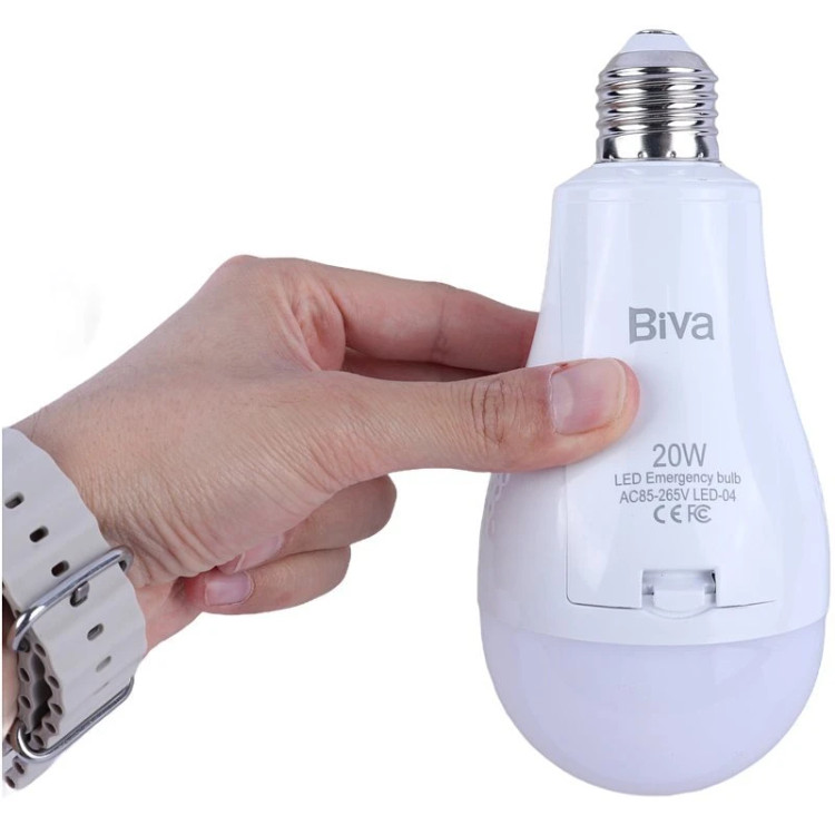لامپ شارژی اضطراری ۲۰ وات بیوا Biva LED-04