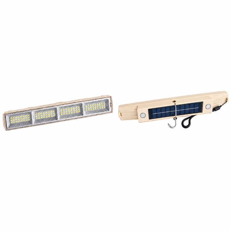 چراغ اضطراری کمپینگ + پنل خورشیدی lamp tube T3-30